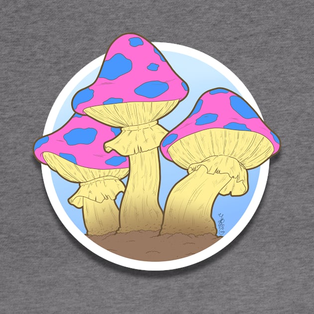 A Few Proud Mushrooms (Pansexual) by YPMG Arts